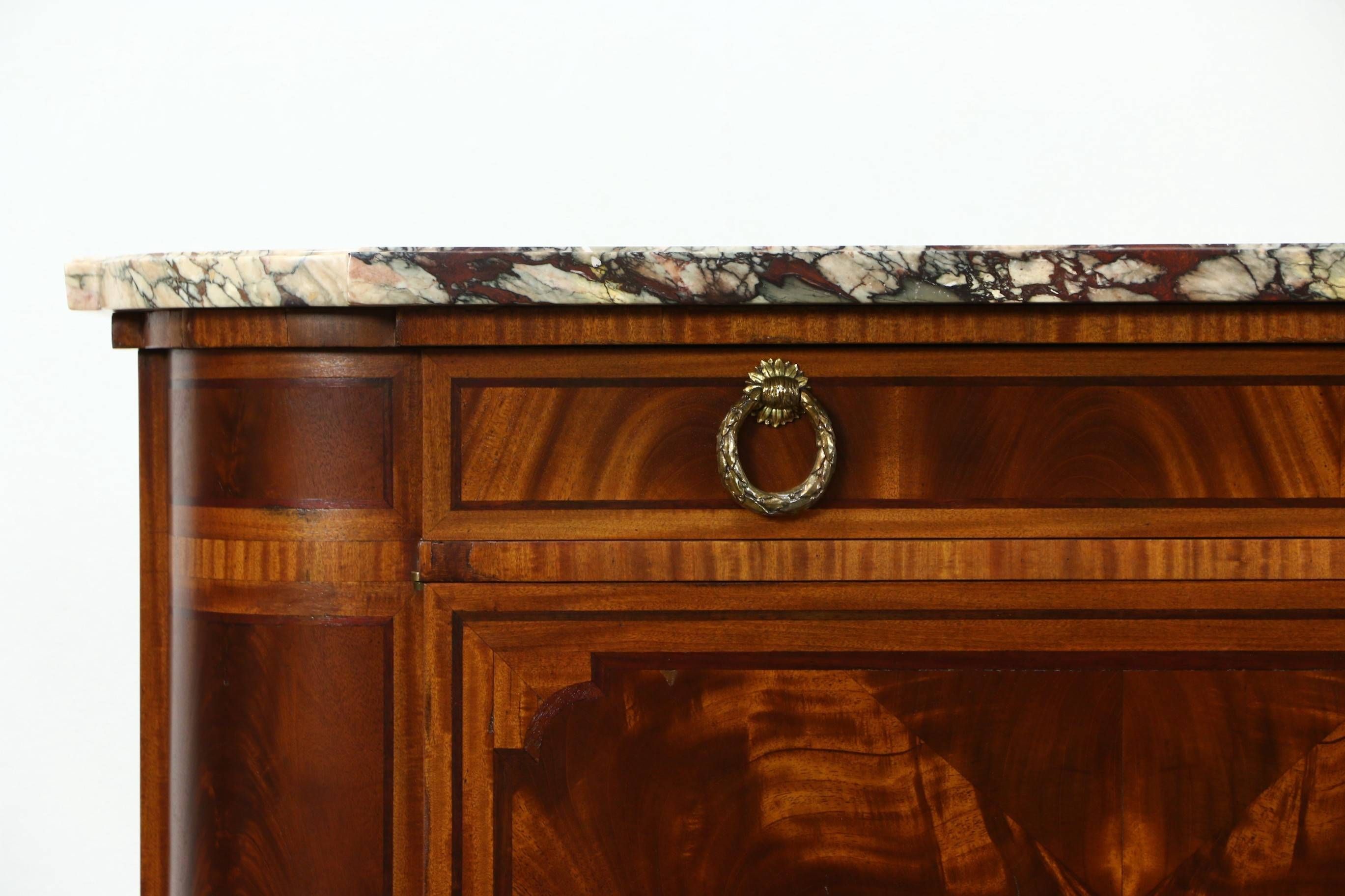 Sold – Marble Top Paris France Signed 1930 Vintage Sideboard Within Marble Top Sideboards And Buffets (Photo 1 of 15)