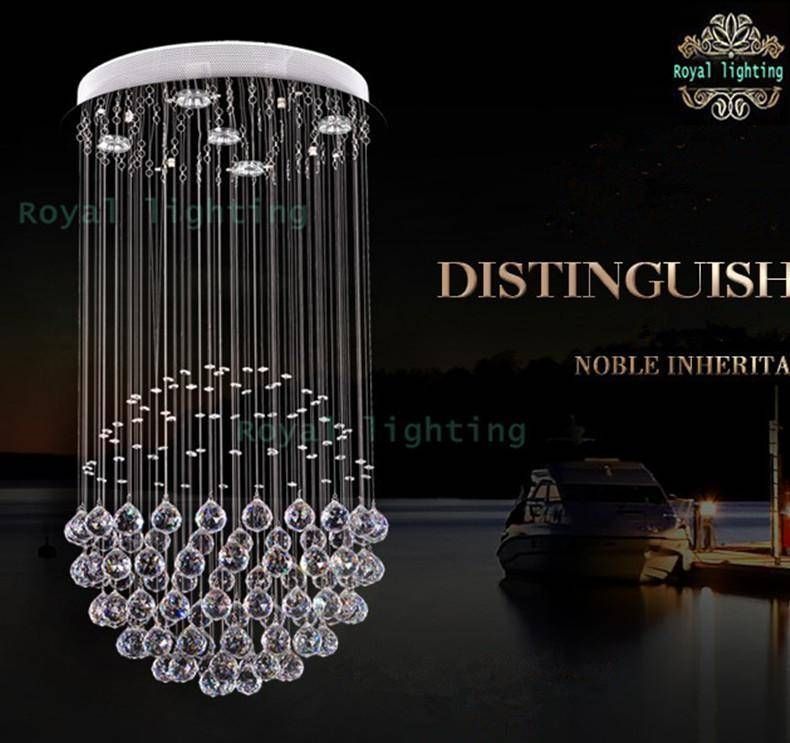 Spotlight Big Crystal Pendant Lamp Large Crystal Ball Modern Intended For Most Popular Crystal Led Pendant Lights (Photo 4 of 15)