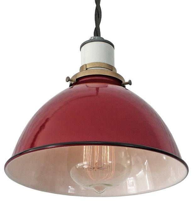 The Sullivan Industrial Lamp – Farmhouse – Pendant Lighting – Throughout Recent Red Pendant Lights (Photo 13 of 15)