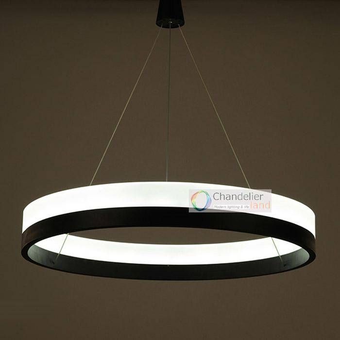 Three Sizes Modern Contemporary One Ring Pendant Light Ceiling Led Regarding Most Recently Released Contemporary Pendant Ceiling Lights (Photo 11 of 15)