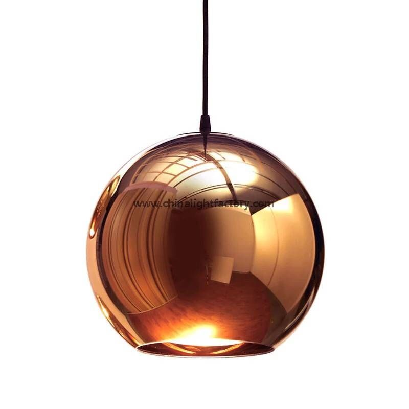 Tom Dixon Copper Shade Pendant Light Mirror Ball Glass Pendant For Recent Copper Shade Pendants (View 11 of 15)