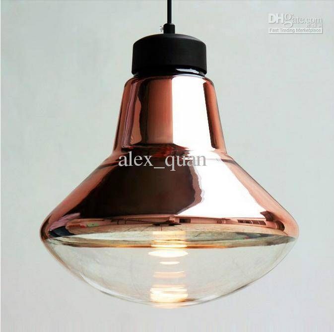 Tom Dixon Copper Shade Pendant Lighting Modern Glass Dining Room Throughout Recent Copper Shade Pendant Lights (Photo 11 of 15)