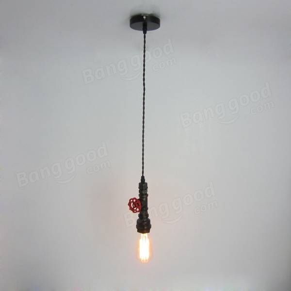 Vintage Retro Water Pipe Edison E27 Pendant Light Industrial Loft Intended For Newest E27 Pendant Lights (View 9 of 15)
