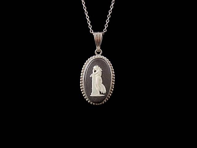 Vintage Sterling Silver Wedgwood Pendant | Hattons Antiques Pertaining To Newest Wedgewood Pendants (Photo 1 of 15)