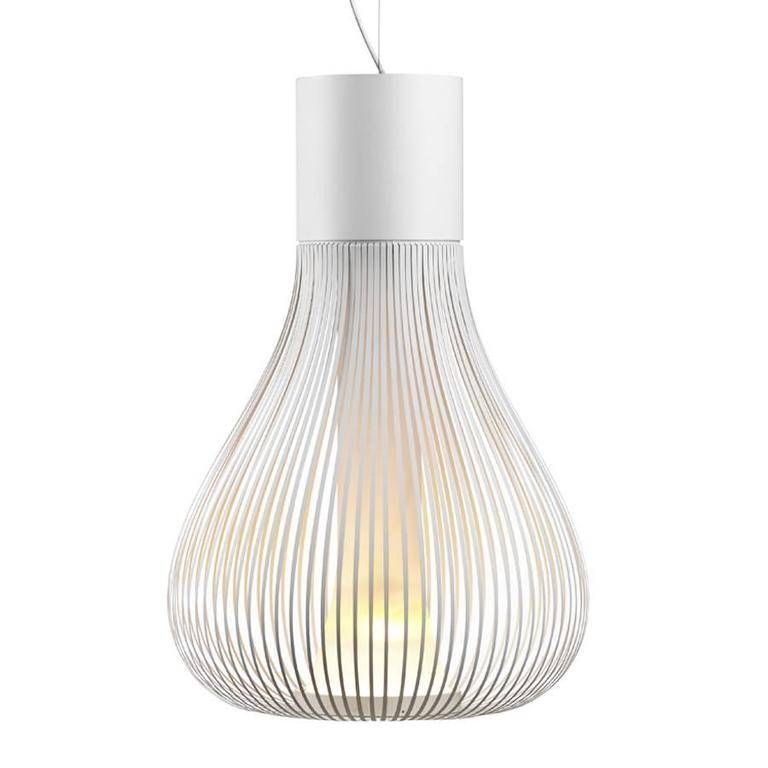 White Flos Chasen Pendant Lightpatricia Urquiola, Italy For Inside Best And Newest Flos Pendant Lighting (View 13 of 15)