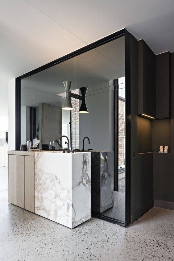 27 Gorgeous Wall Mirrors To Make A Statement – Digsdigs Intended For Large Black Wall Mirrors (Photo 6 of 15)