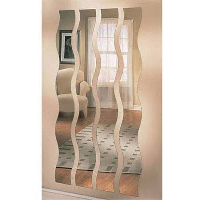 28+ [ Wavy Wall Mirror ] | Leick Reflectu Wavy Tile Decorative In Wavy Wall Mirrors (View 2 of 15)