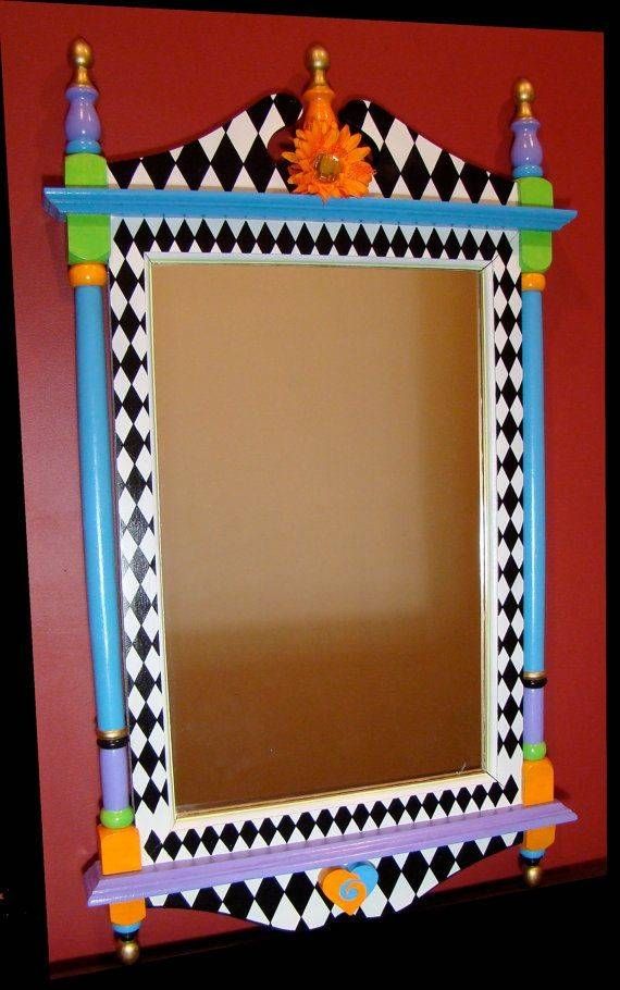 644 Best Decorative Painting Images On Pinterest | Funky Furniture For Painted Wall Mirrors (Photo 15 of 15)