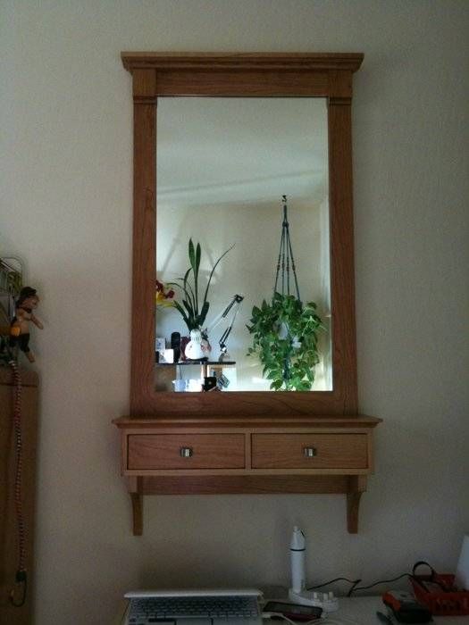 15 Photos Wall Mirrors With Shelf