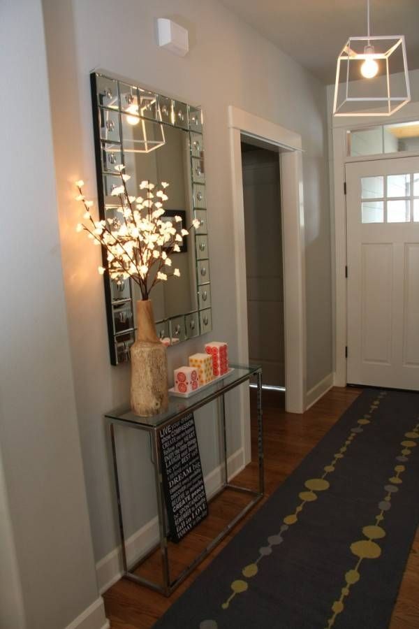 Aesthetic Small Tables For Entryway With Clear Glass Countertops Inside Entryway Wall Mirrors (View 15 of 15)