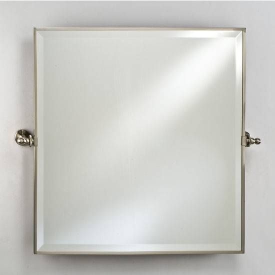 Afina Framed Gear Tilt Mounting Collection Bathroom Mirrors With Tilt Wall Mirrors (Photo 11 of 15)