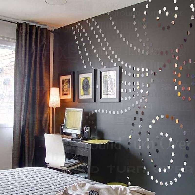 Aliexpress : Buy Creative Scroll Grass Pattern Circle Dot For Salon Wall Mirrors (View 7 of 15)