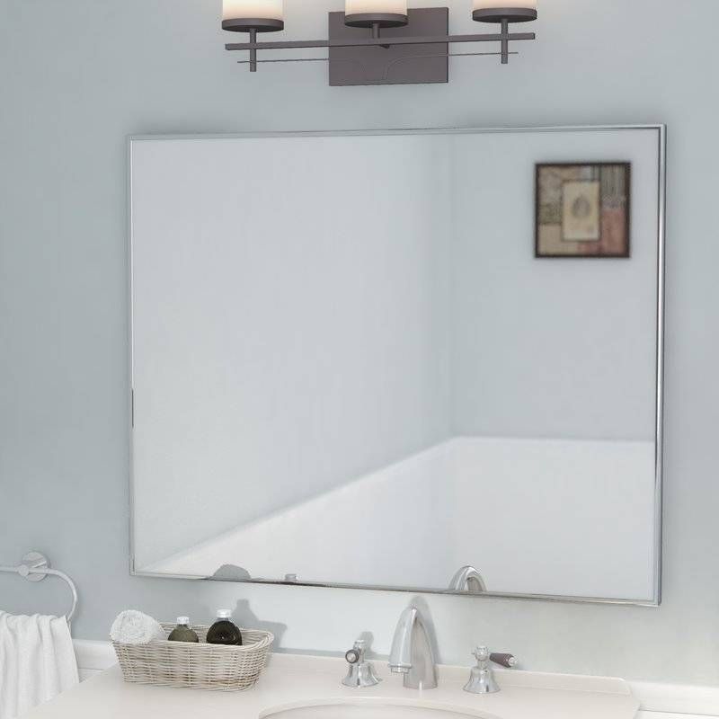 Andover Mills Newland Bathroom/vanity Wall Mirror & Reviews | Wayfair In Bathroom Vanity Wall Mirrors (Photo 8 of 15)