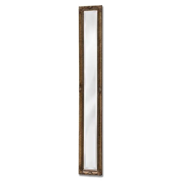 Antique Gold Narrow Wall Mirror | From Baytree Interiors In Narrow Wall Mirrors (View 2 of 15)