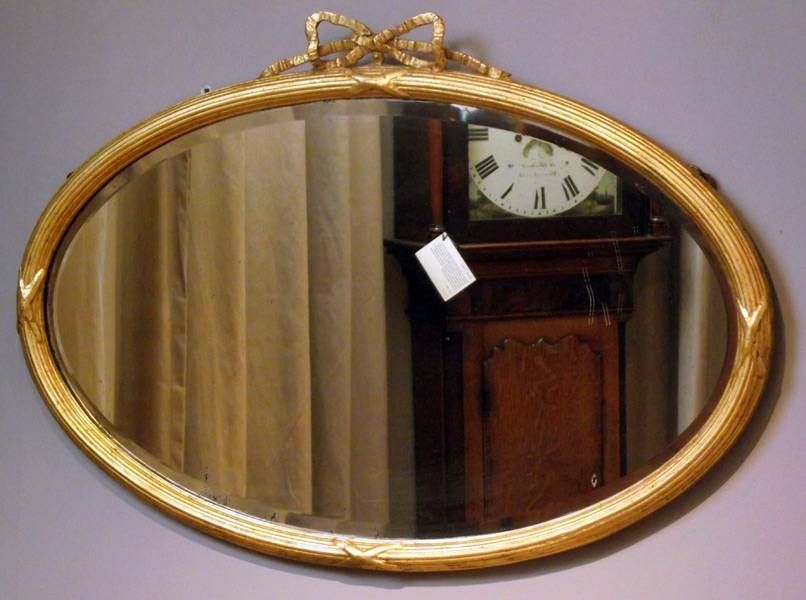 Antique Oval Gilt Mirror, Antique Gilt Wall Mirror : Antique Wall With Regard To Antique Oval Wall Mirrors (Photo 6 of 15)