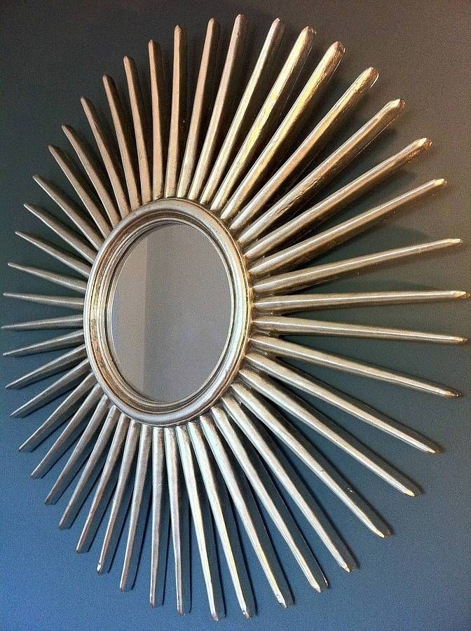 Antique Silver Starburst Wall Mirrorthe Forest & Co Throughout Starburst Wall Mirrors (Photo 1 of 15)