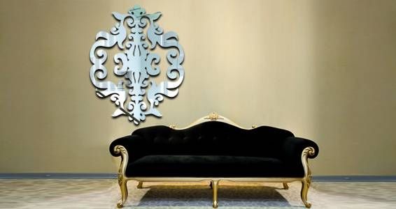 Baroque Damask Acrylic Wall Mirrors | Dezign With A Z Throughout Acrylic Wall Mirrors (View 15 of 15)