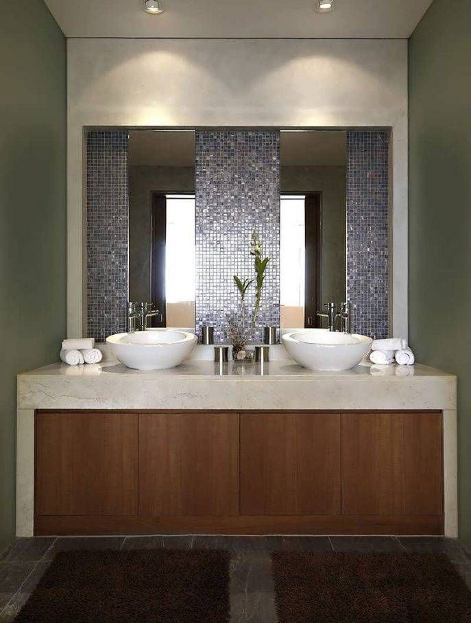 Bathroom Cabinets : Mirror On The Bathroom Tall Mirror Bathroom For Tall Bathroom Mirrors (Photo 15 of 15)
