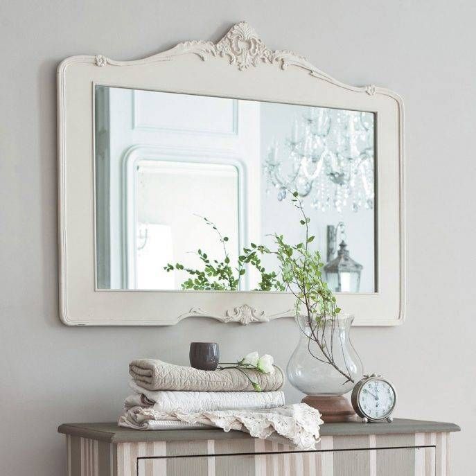 Bathroom Cabinets : Small White Mirror White Full Length Wall Throughout Small White Wall Mirrors (View 6 of 15)