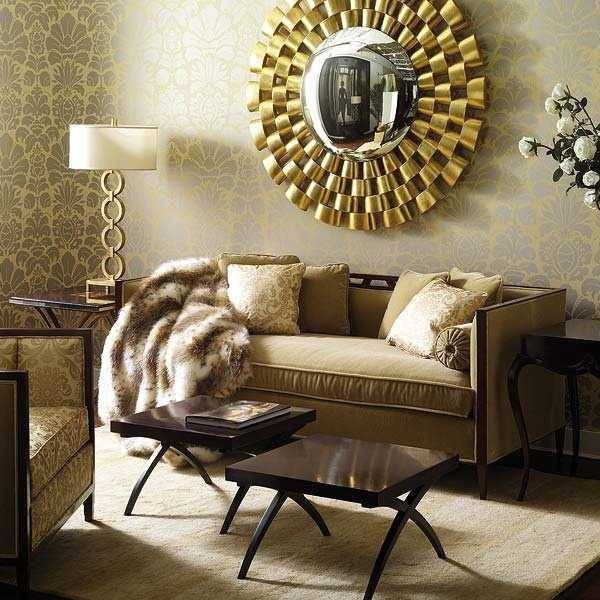 Bathroom Ideas : Stunning Living Room Wall Decor Design With Round Within Luxury Wall Mirrors (Photo 12 of 15)
