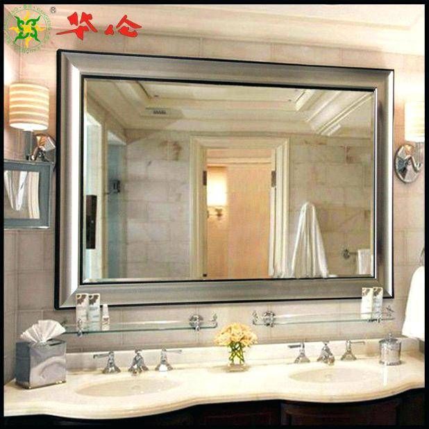 Bathroom Mirror Decorbathroom Enchanting Large Framed Bathroom Within Decorative Bathroom Wall Mirrors (Photo 12 of 15)