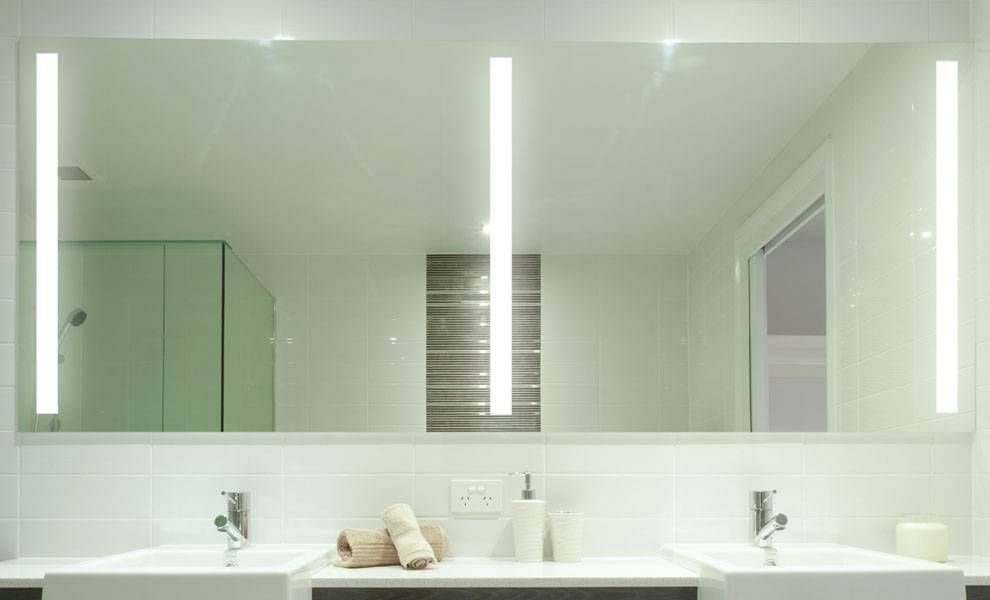 Bathroom Mirror With Lights Large : Doherty House – Useful Regarding Bathroom Mirrors With Led Lights (Photo 2 of 15)