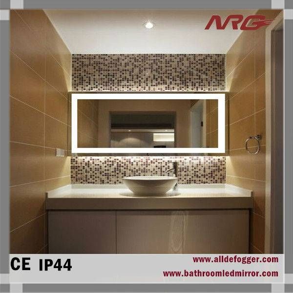 Bathroom Wall Mirror With Led Light For Makeup Bath Shower Mirrors Inside Led Wall Mirrors (Photo 13 of 15)