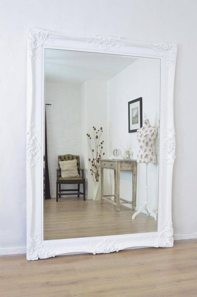 Bathrooms Design : Large Wall Mirrors For Living Room Full Length Throughout Long White Wall Mirrors (View 13 of 15)