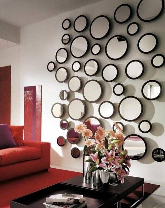 Beautiful Mirror Wall Decoration Ideas Living Room Fantastic Within Stunning Wall Mirrors (View 7 of 15)