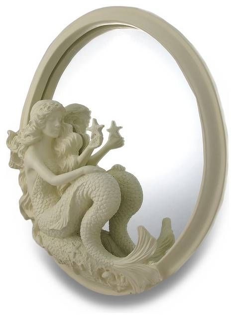 Beauty Of The Sea Sculptural Mermaid Wall Mounted Mirror 13x11 With Regard To Mermaid Wall Mirrors (View 4 of 15)