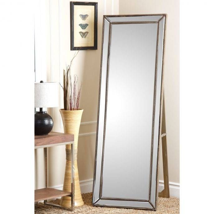 Bedroom Design : Amazing Big Full Length Mirror White Stand Up Regarding Stand Up Wall Mirrors (Photo 14 of 15)
