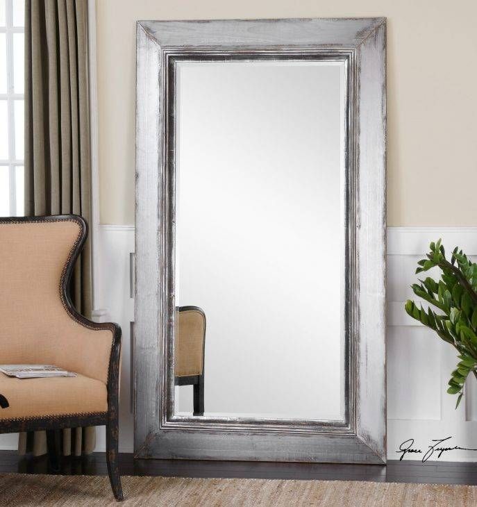 Bedroom Design Fabulous Big Full Length Mirror White Stand Up Pertaining To Stand Up Wall Mirrors (View 15 of 15)