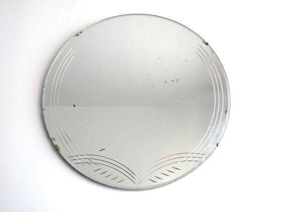 Bedroom : Luxury Vintage Wall Mirror Art Deco Round Mirror With For Round Beveled Wall Mirrors (View 15 of 15)