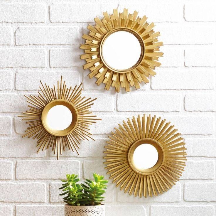 Best 25+ Mirror Sets Wall Decor Ideas On Pinterest | College Intended For Small Decorative Wall Mirror Sets (Photo 4 of 15)