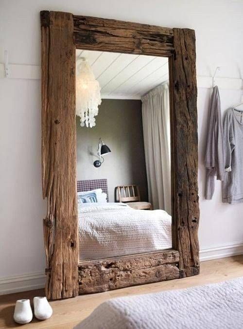 Best 25+ Wood Mirror Ideas On Pinterest | Wood Framed Mirror Inside Large Wooden Wall Mirrors (Photo 7 of 15)