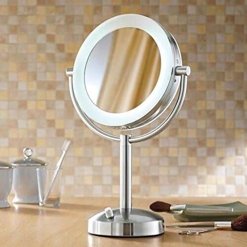 Best Lighted Makeup Mirrors In 2017 | Magnifying Vanity Mirror In Magnifying Vanity Mirrors For Bathroom (Photo 9 of 15)