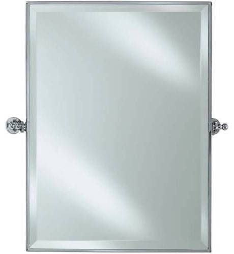 Beveled Framed Mirror, Decorative Framed Bathroom Mirrors Black In Adjustable Bathroom Mirrors (View 15 of 15)