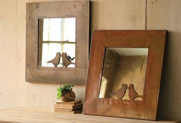 Bird Mirror | Mirror With Birds | Metal Wall Art Mirrors | Mirrors Within Bird Wall Mirrors (Photo 13 of 15)
