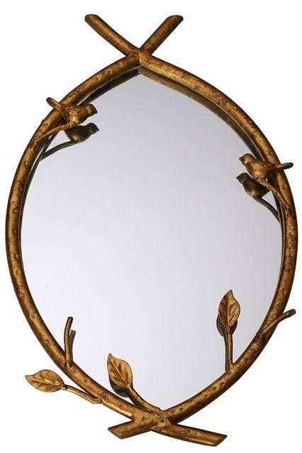 Bird On A Branch Mirror – Wall Mirrors – Bathroom & Dressing Table Pertaining To Bird Wall Mirrors (Photo 2 of 15)