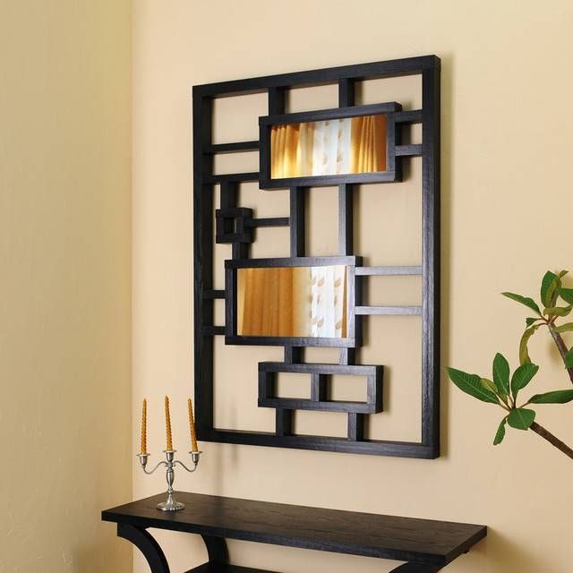 Black Frame Wall Mirror, Black Modern Wall Mirrors With Frame In Modern Black Wall Mirrors (View 13 of 15)