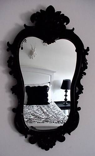 Black Wall Mirror – Interior4you Inside Modern Black Wall Mirrors (View 12 of 15)