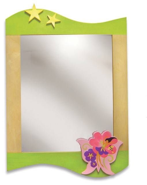 Butterfly Fairy Wall Mirror – Contemporary – Kids Mirrors – Santa With Childrens Wall Mirrors (View 4 of 15)