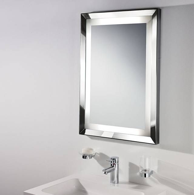 Charming Chrome Framed Bathroom Mirror Mirrors Groovy Or Design With Fancy Bathroom Wall Mirrors (Photo 9 of 15)