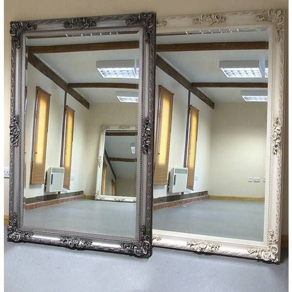 Chic Wall Mirror Large Rustic Wall Mirror Large Wall Mirror 42 X Regarding X Large Wall Mirrors (View 2 of 15)