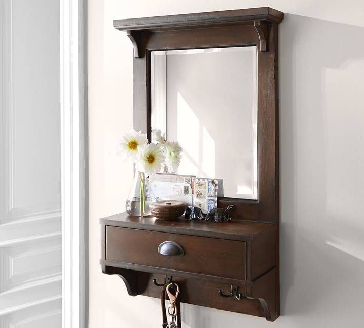 Classic Entryway Mirror Organizer – Small | Pottery Barn With Regard To Entryway Wall Mirrors (View 10 of 15)