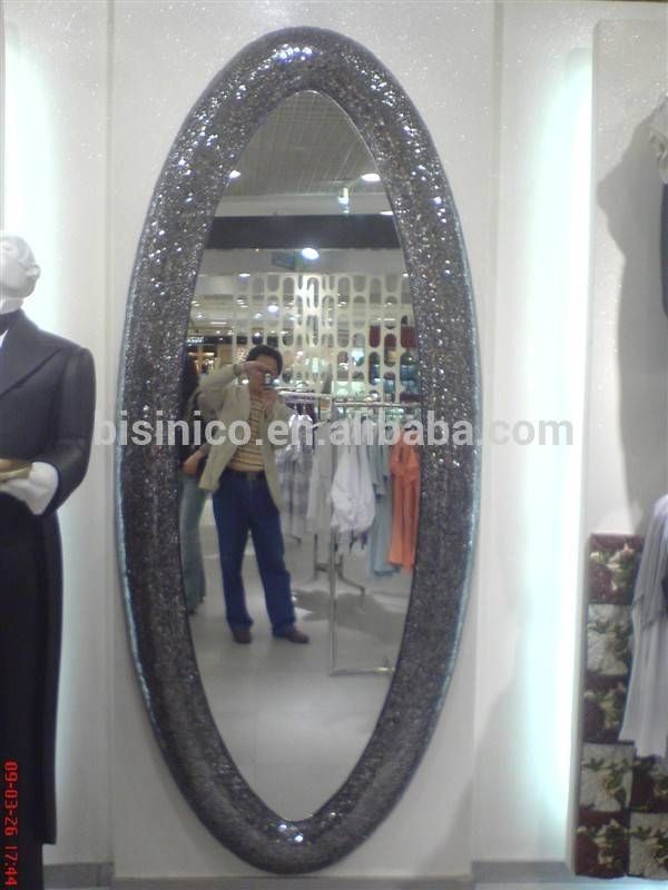 Classical Design Oval Decorative Dressing Mirror,european Royal Regarding Oval Full Length Wall Mirrors (Photo 5 of 15)
