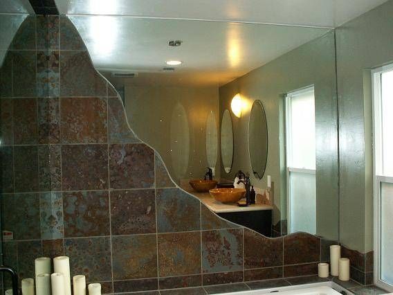 Classy Inspiration Custom Bathroom Mirrors Mirrored Walls Large Inside Houston Custom Mirrors (Photo 1 of 15)