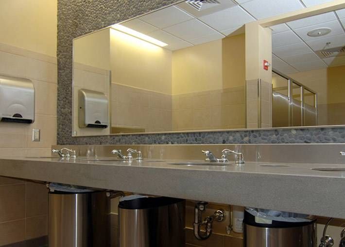 Commercial Bathrooms Pertaining To Commercial Bathroom Mirrors (Photo 9 of 15)