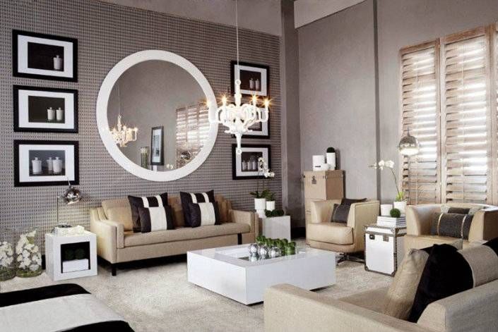 Contemporary Design Living Room Mirrors Shining Living Room Throughout Modern Living Room Mirrors (Photo 7 of 15)