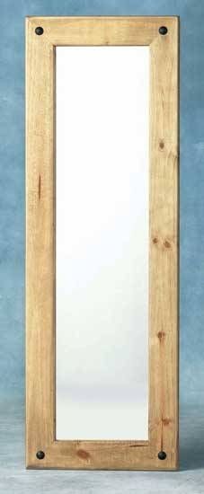 Corona Mexican Pine Long Wall Mirror For Pine Wall Mirrors (Photo 2 of 15)